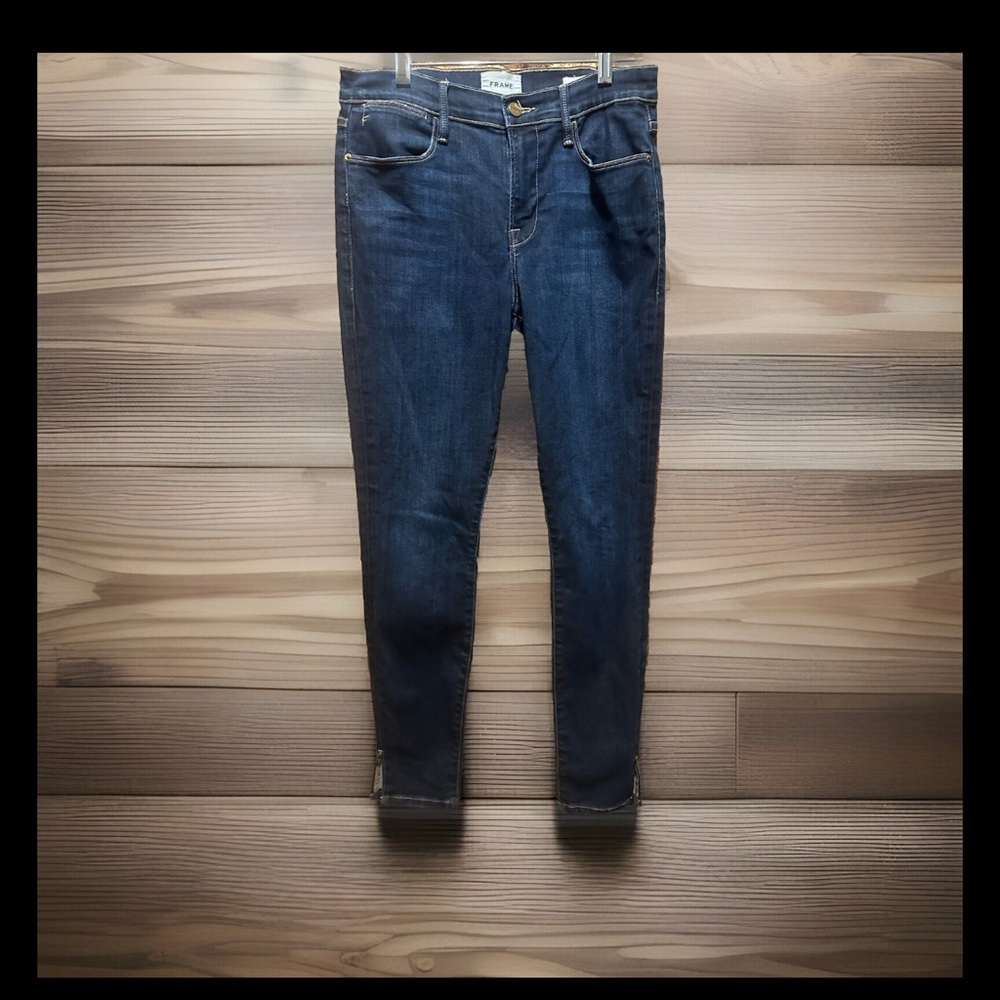 Frame Le High Skinny Dark Blue Jeans size‎ 28